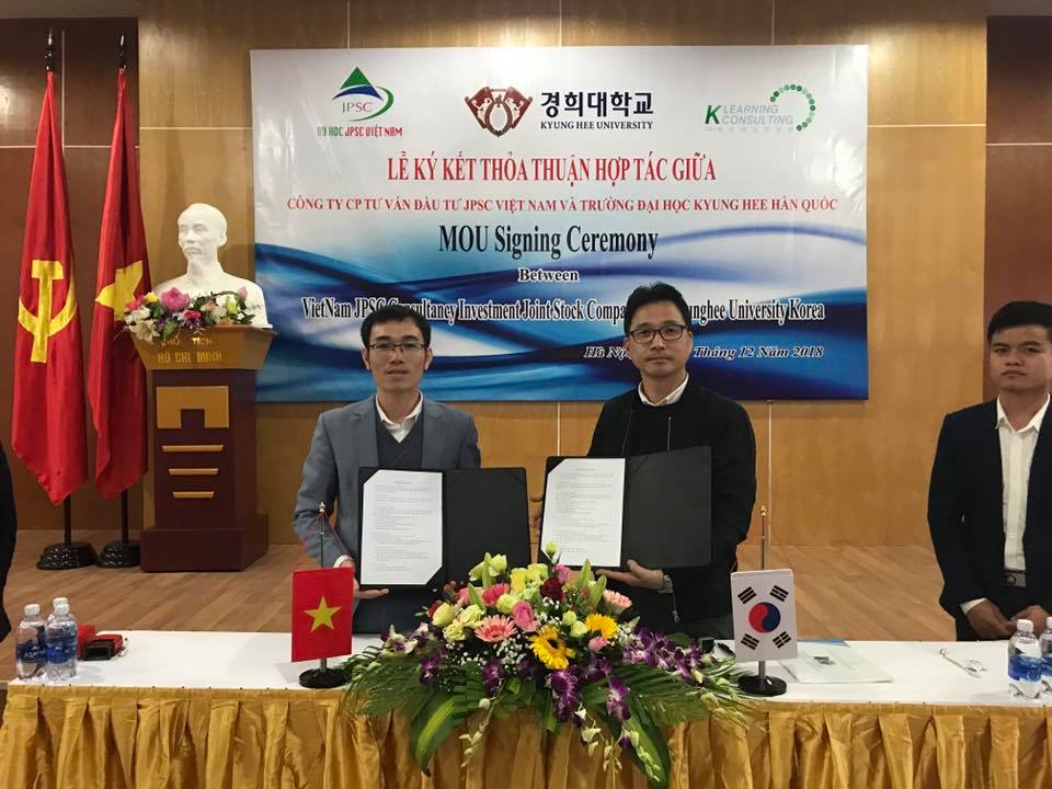 Lễ ký kết thoả thuận hợp tác giữa JPSC Việt Nam với Trường Đại Học Kyung Hee