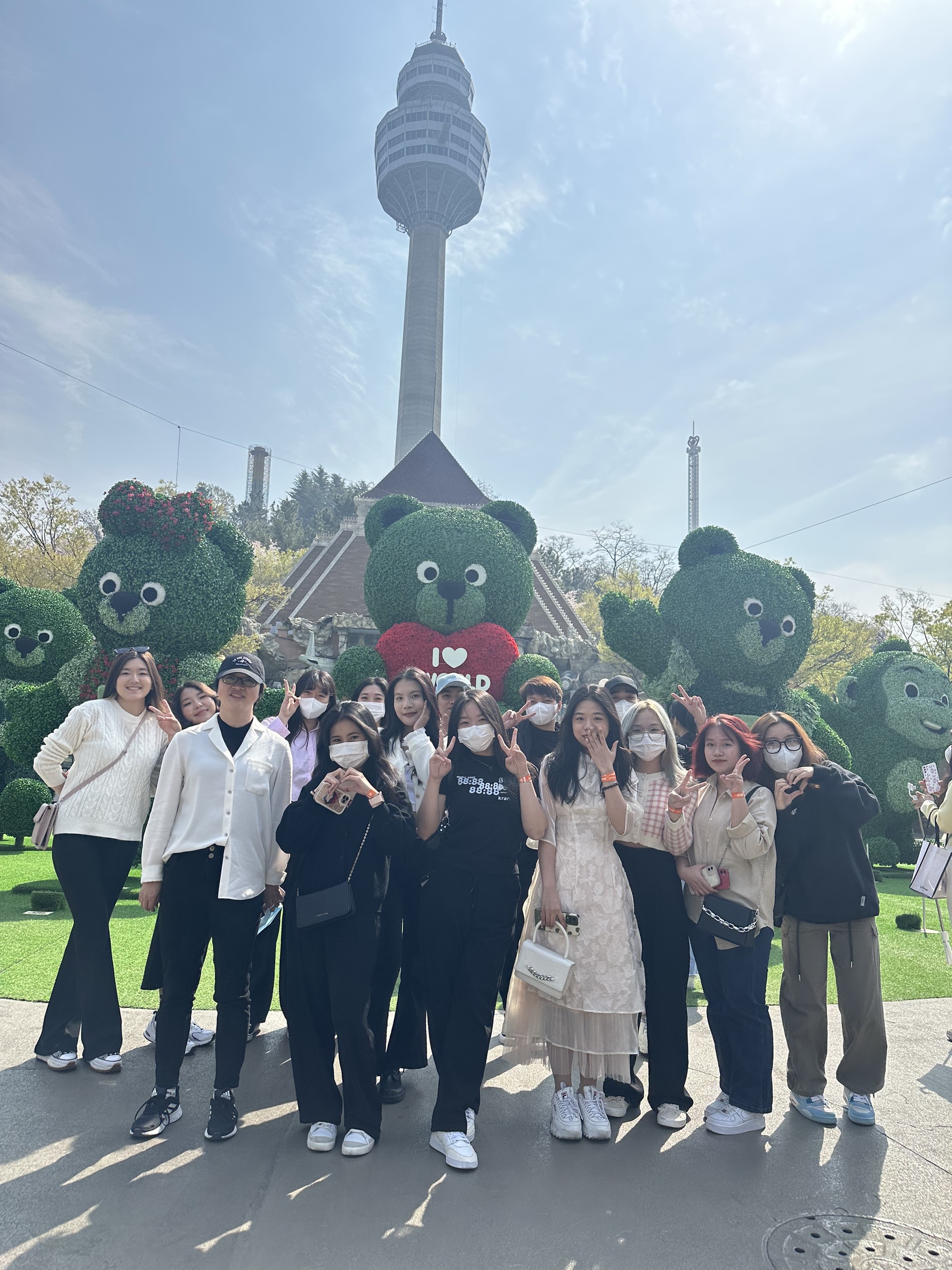 Du học sinh của JPSC tham dự hoạt động hoạt khóa do Đại học Keimyung tổ chức tại công viên E-World