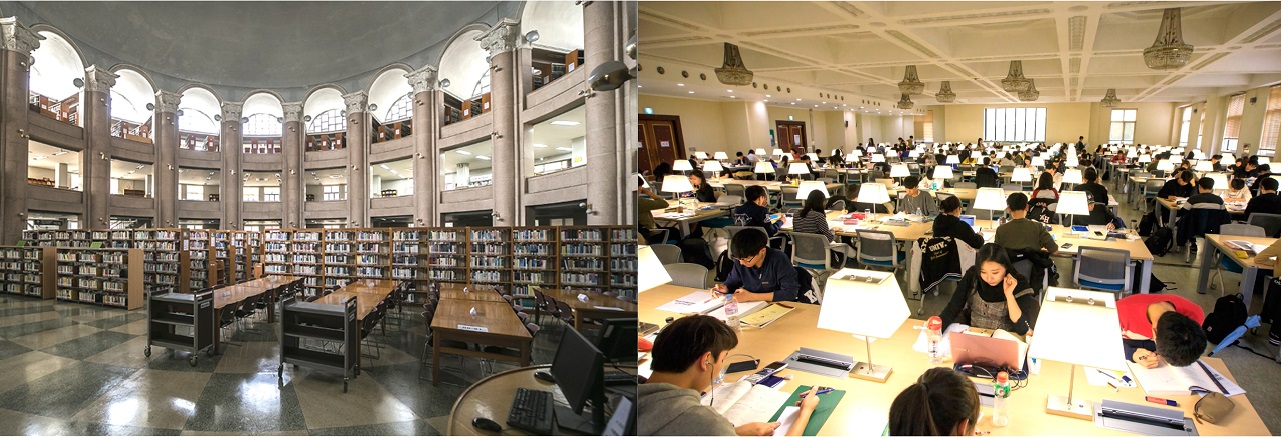 Thư viện Đại học KyungHee (nguồn ảnh: naver) 