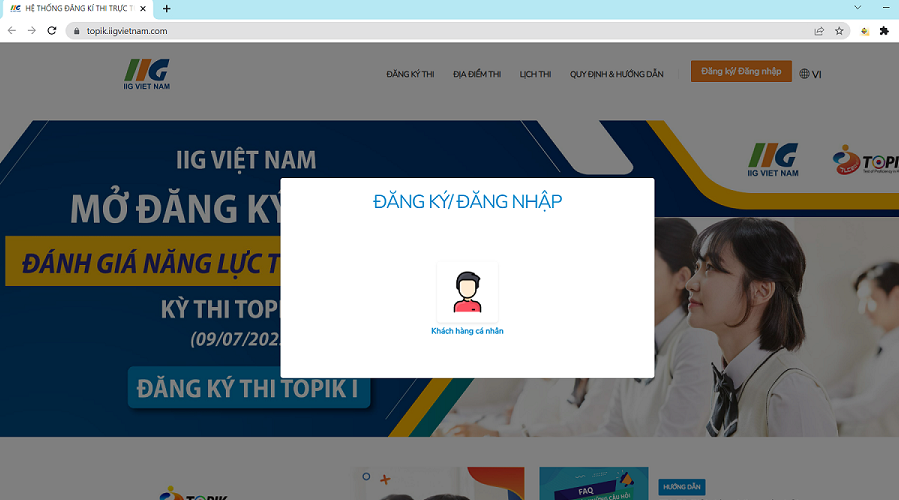 Tạo tài khoản trên website IIG Việt Nam 