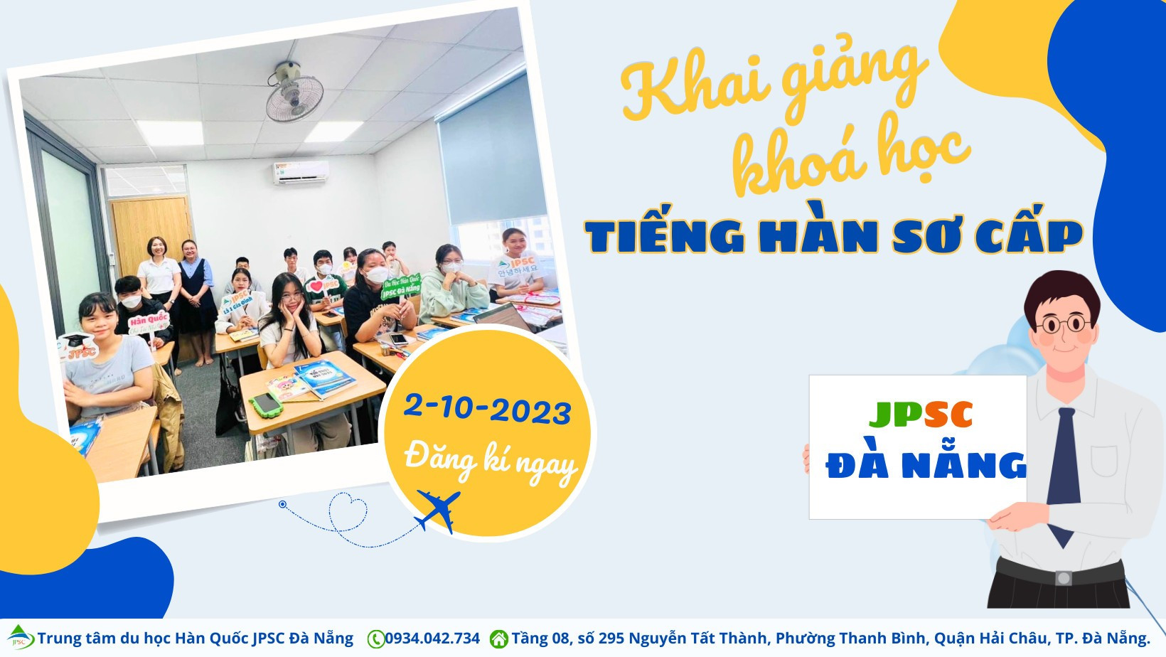 Lớp học tiếng Hàn mới từ tháng 9.