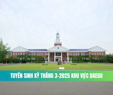 Tuyển sinh kỳ tháng 3-2025 các trường Đại học tại Daegu